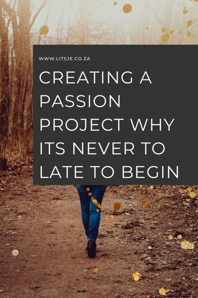 But here is the truth I’ve come to embrace: Now is always the perfect time to begin.You don't need permission from your past self to start something new today.Today, I’m sharing a personal letter about Creating a Passion Project later in life. It’s an invitation to stop saying 'I should have' and start saying 'I will.' #Litsje #NeverTooLate #PassionProject #CreativityAtAnyAge #MidlifeCreativity #JournalingCommunity #CapeTownBlogger