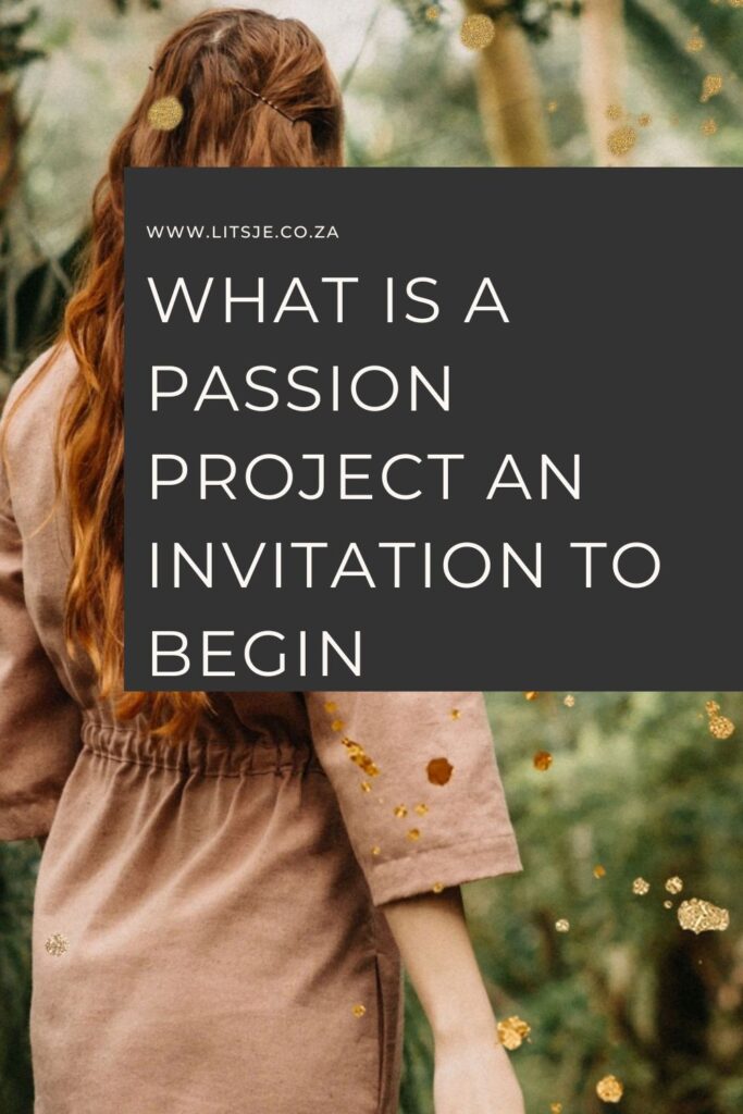 That is the start of a Passion Project. It doesn't have to be a business. It doesn't have to be perfect. It just has to be yours. Today, I’m sharing an invitation to begin. I talk about letting go of 'I can't' and offer a few simple steps to find your creative spark. #Litsje #PassionProject #CreativeOutlet #SideProject #JournalingCommunity #SlowLivingSA #CapeTownCreatives